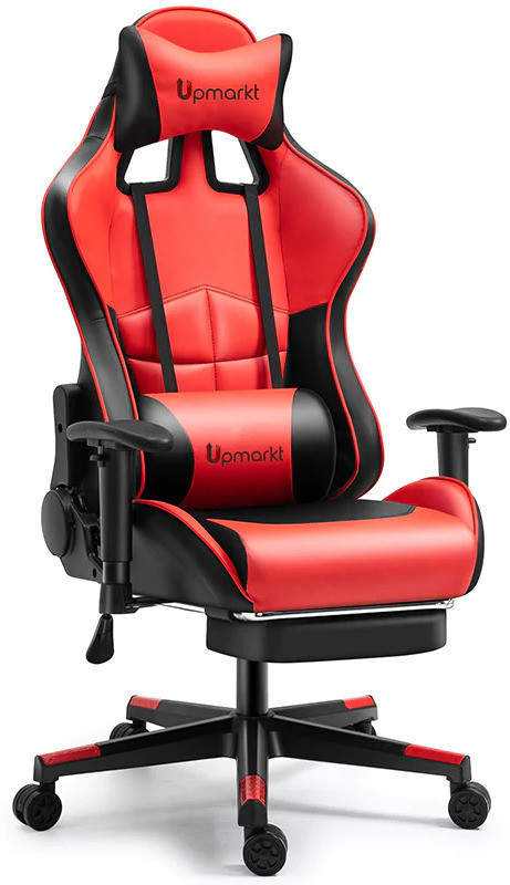 Upmarkt Pro Gamer Racing Style Ergonomic Multi-Functional Gaming Chair(Black)