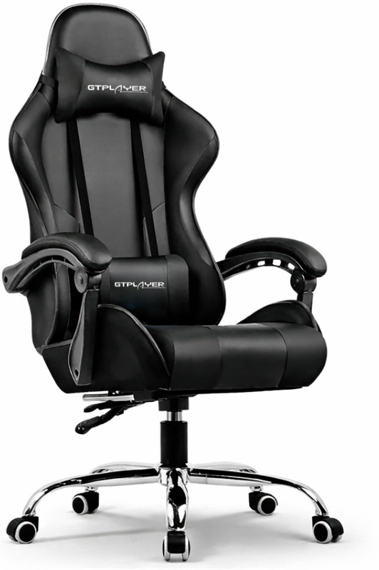 GTPLAYER #1USA Multi-Functional Ergonomic Gaming Chair(White)