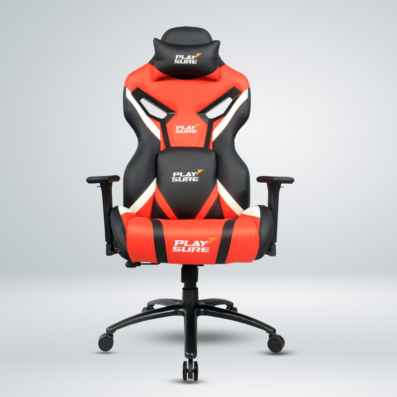 Make My Chairs Vortex Multi-Purpose Ergonomic Gaming Chair with 4D Adjustable Armrest Gaming Chair(Red)