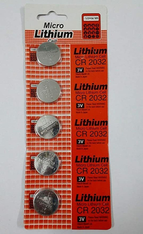nawani 5 Pic Micro Lithium Cell CR2032 3V Coin Battery Game Battery(No)
