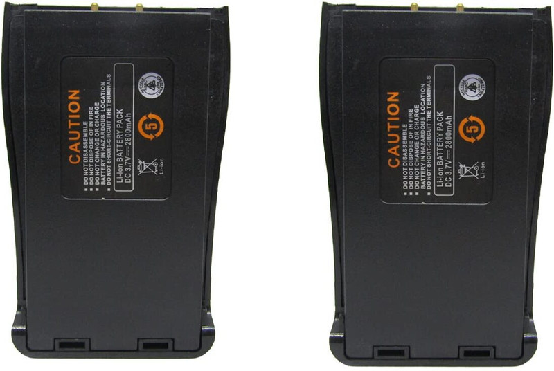 MatLogix 3.7V 1500mAh Li-ion Battery Compatible with Radio Beofeng BF-888s (Pack of 2) Game Battery(Yes)