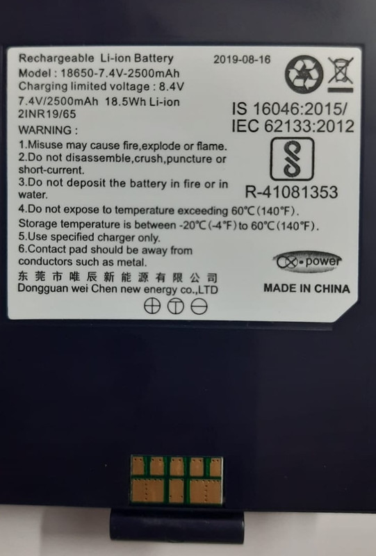 PBS LITH IUM ION BATTERY Mobiocean 10 EFT pos Game Battery(Yes)