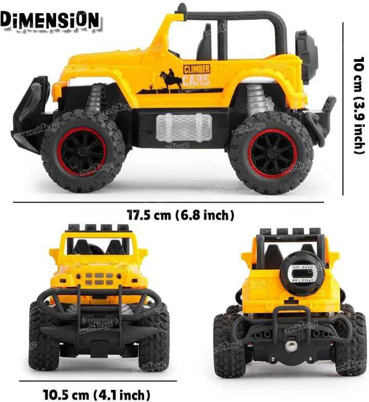 Ritesh Toyz Remote Control Car for Kids with Mist Smoke Effect Monster 123 Game Battery(No)