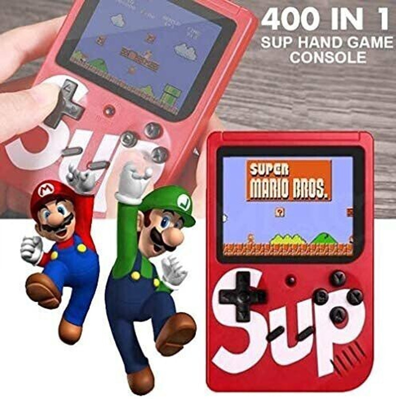 CHG Sup 400 in 1 Video Games for kids Video games for tv gaming 1 GB with 400(Red)