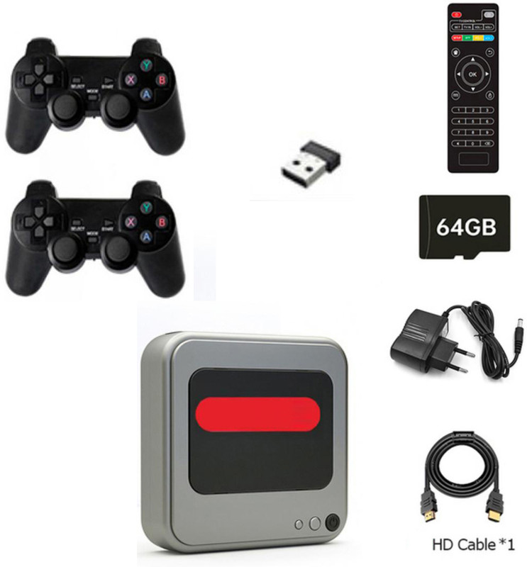 PTCMart hotstar,Netflix,amazion tv,show use in set box G7 Video Game Console Android 64 GB with Super Mario, Crash, GTA, Zelda, Sonic, Donkey Kong, Street Fighter(Multicolor)
