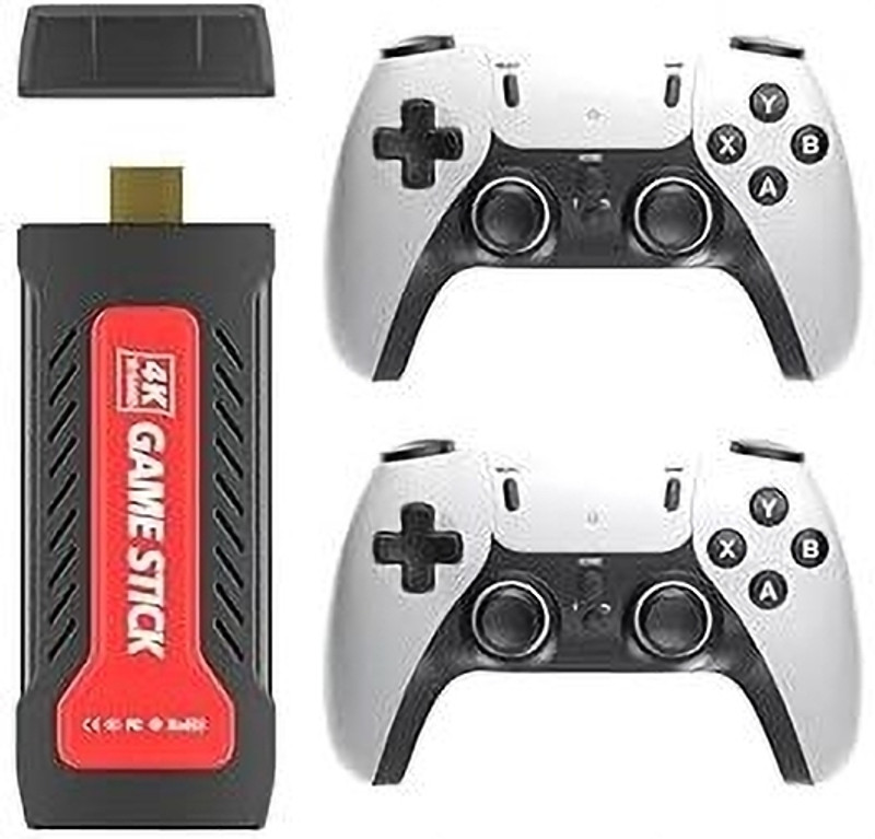 virat creation GD30 Gamestick Video Game Built-in 35K+ 2D 3D Classic RETRO Games 64 GB with Yes(White,Black, NO)