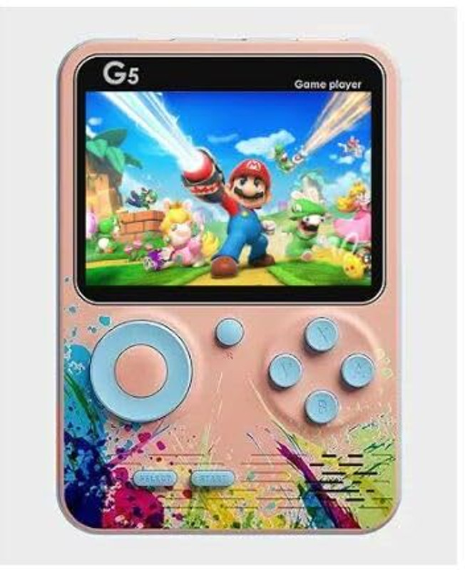 NextTech G5 500s In1 Colorful Handheld Mini Game Box For Kids 0.4 GB with Super Mario Like (Bros/Brose3/6/9/10/14)Super Contra Like(2/6/7) Total 500 Games(Multicolor)