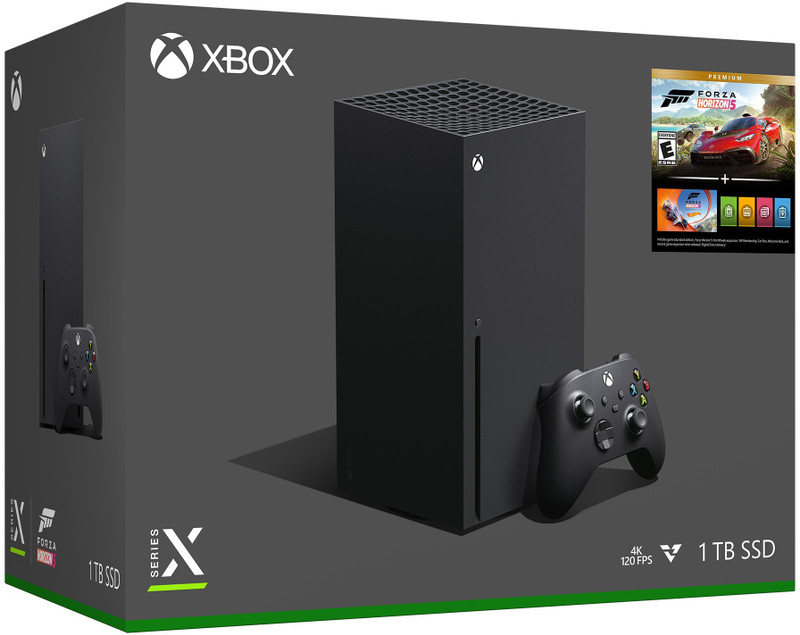 MICROSOFT Series X - Forza Horizon 5 Bundle 1000 GB with Forza Horizon 5 Premium, Forza Horizon 5 Hot Wheels(Black)