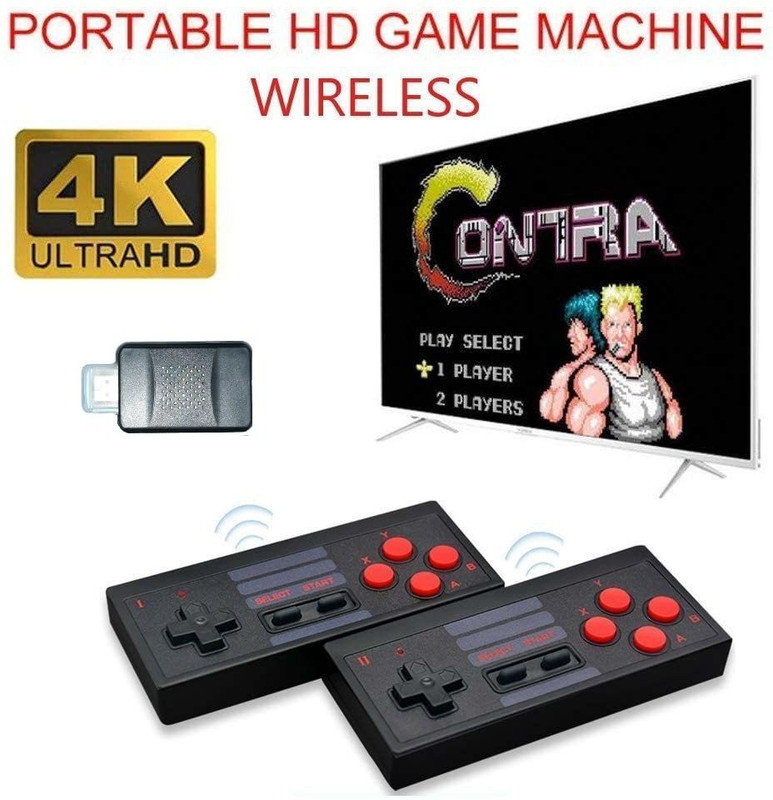gamenophobia Newest Video Game Player Extreme Mini Game Box Wireless Handheld 1 GB with Contra(Black)