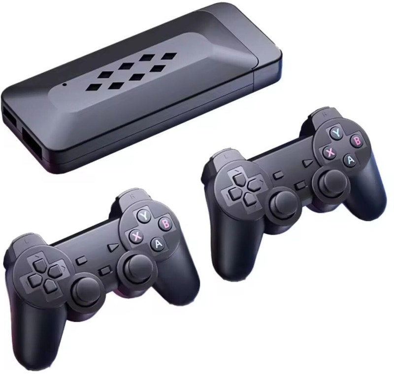 DXP M33 Game Stick Console 2.4g Dual Wireless Game Handheld With 33000+, Retro Games 64 GB with HDMI Output 40(Black)