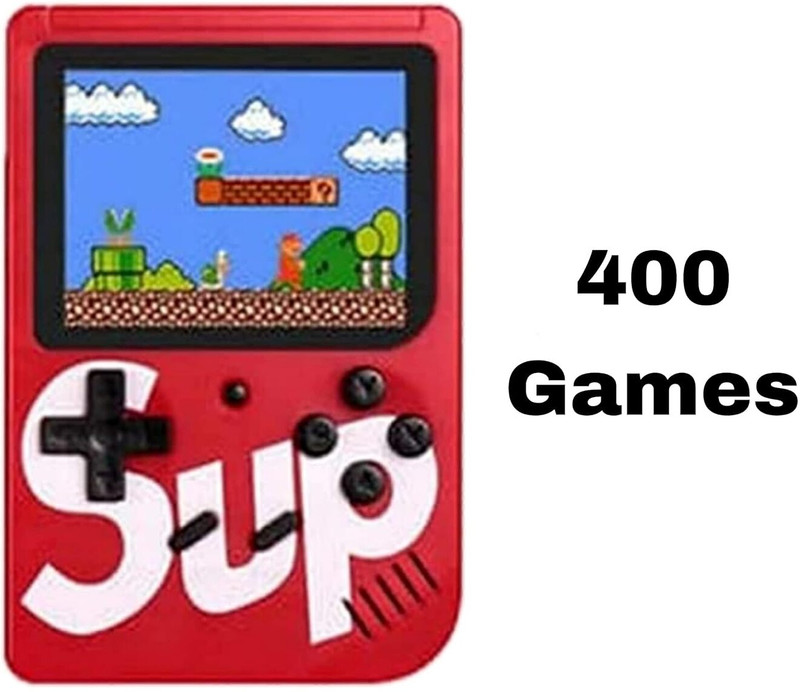 CHG best android retro handheld best x box console SUP 400 in 1 Retro Game Box 1 GB with 400(Red)