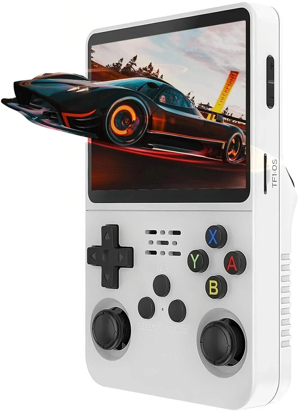 SSR Retro Handheld Game Console, Open-Source R36S with 3.5 Gaming Console 64 GB with 15000+(White)