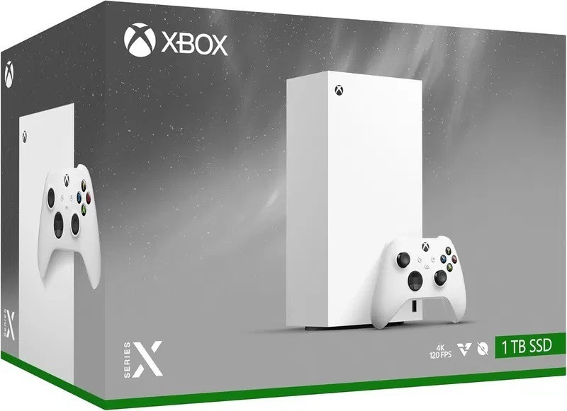 Xbox Series X 1TB SSD Digital Gaming Console Next-Gen Performance For 4K Upto 120 FPS Compact & Energy-Efficient Ultra-Fast Load Times With True 3D Spatial Sound 1000 GB with Microsoft X box Series X Wireless Controller(White, Ray Tracing, HDR for Stunning Visuals, Quick Resume & Seamless Switching,