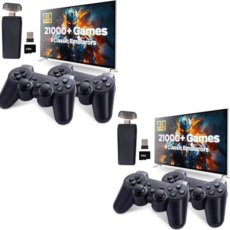 Rhobos BUY ONE GET ONE Wireless Video Games for TV Gaming Retro Gaming Console 32 GB with Pack2.96ABG14.M8.video.Game(Multicolor)
