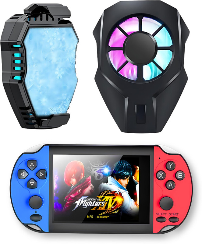 Elevea Combo C163 Built-in 5k+ Games Gaming Device & Mobile Cooler - 15 Years Warranty 8 GB with Classic Games(Multicolor)