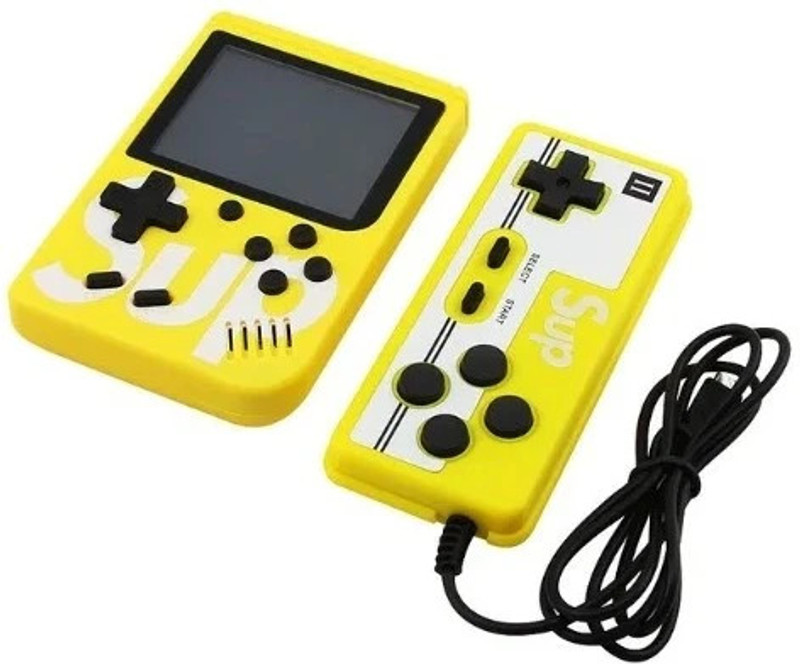 HG WORLD Retro Game Sup R35Xs gaming console for tv With 2 Player Portable Sup Game Box PS5, Xbox, 3.5TFT Screen handheld console Hand video game for tv 128MB GB with 400+ Preinstall video game handheld,Best Gift All Ages Mario Game Mortal Combat(Yellow, game stick console 4k,PS3 ,PS4,Nintendo Switc