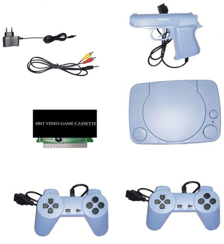 lightgaming Tv Video Classic Game console 8bit Best Multiplayer with1 cassette 8bit NA GB with 30 to 40 games in built ,with 1 cassette(Multicolor)
