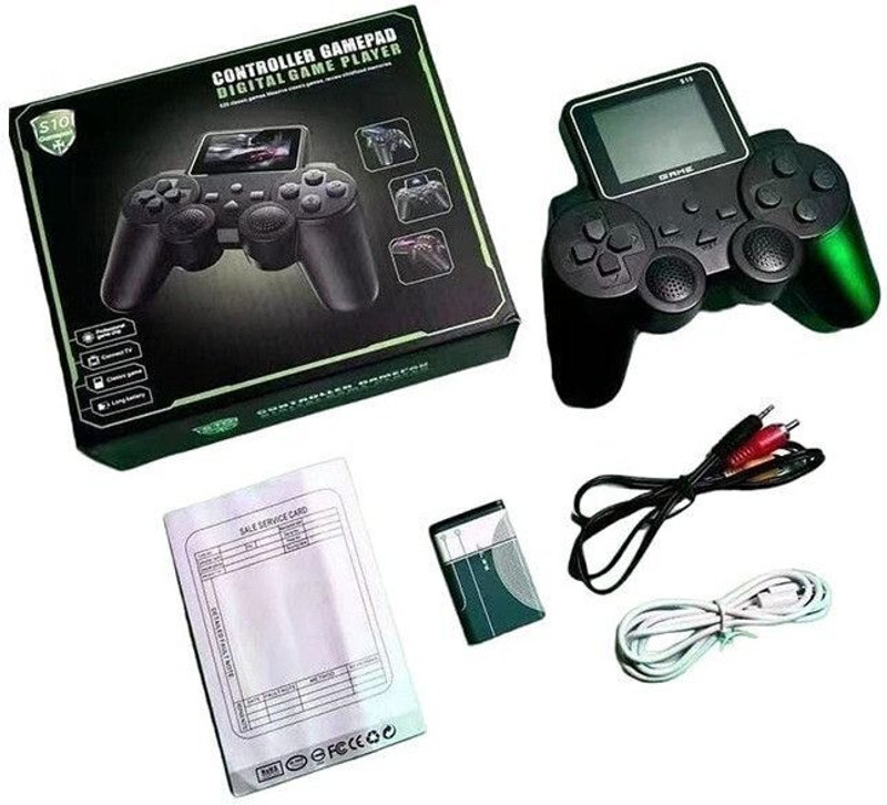 HG WORLD Retro S10 Controller Digital Game Player Classic Video Console Yes GB with 520 Classic Games Internal Display in Portable Pocket Gamepad(Black, game stick console 4k,PS3 ,PS4,Nintendo Switch,PVP,PS1,PSP for videogame hand tv)