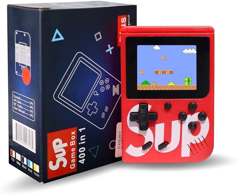 AL ATASH Sup Game 400 in 1 Retro Handheld Game Console Portable Rechargeable GamingSystem NA GB with 400 In 1 Games(Multicolor)