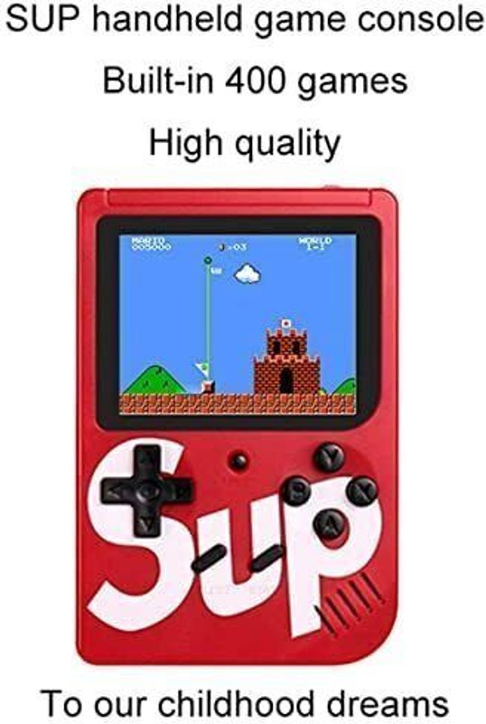 NANDGHER Handheld 400 in 1 Sup Game Box Video Game with USB ,Portable for Kids Boys S68 1 GB with 400(Multicolor)
