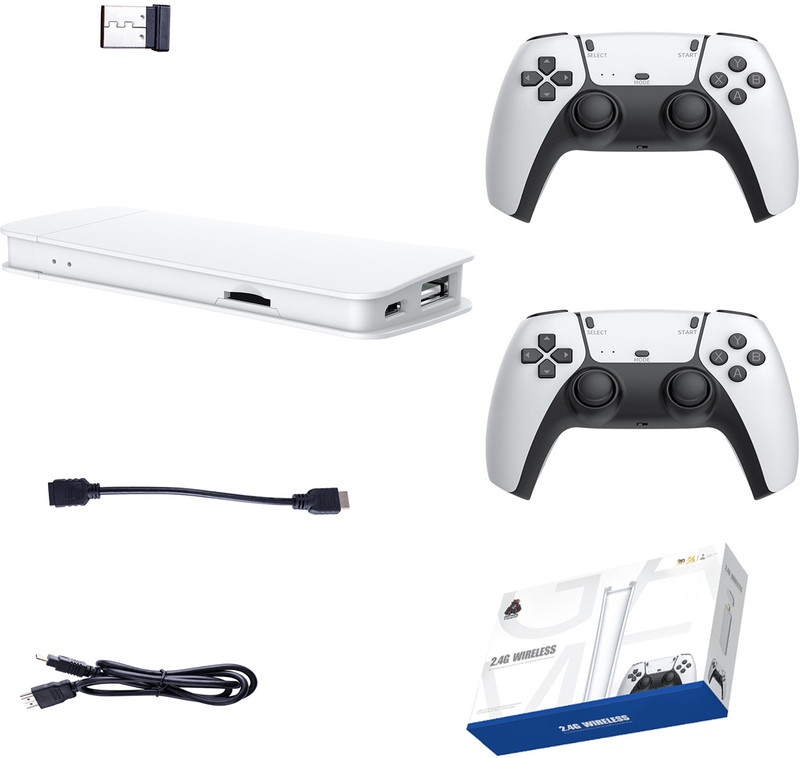 lightgaming Wireles game M15 Retro Game Stick Console video games for tv Limited Edition 64 GB with Mario, Crash, GTA, Zelda, Sonic, Tekken3, Street Fighter(Multicolor)