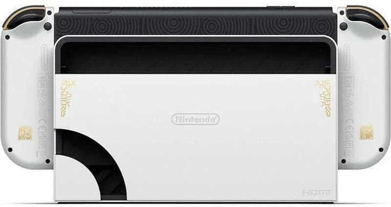 NINTENDO Switch OLED Handheld Portable Gaming Console 64 GB with Screen Protector(The Legend of Zelda Limited Edition, No, but compatible with additional Joy-Con or Pro Controller (sold separately))