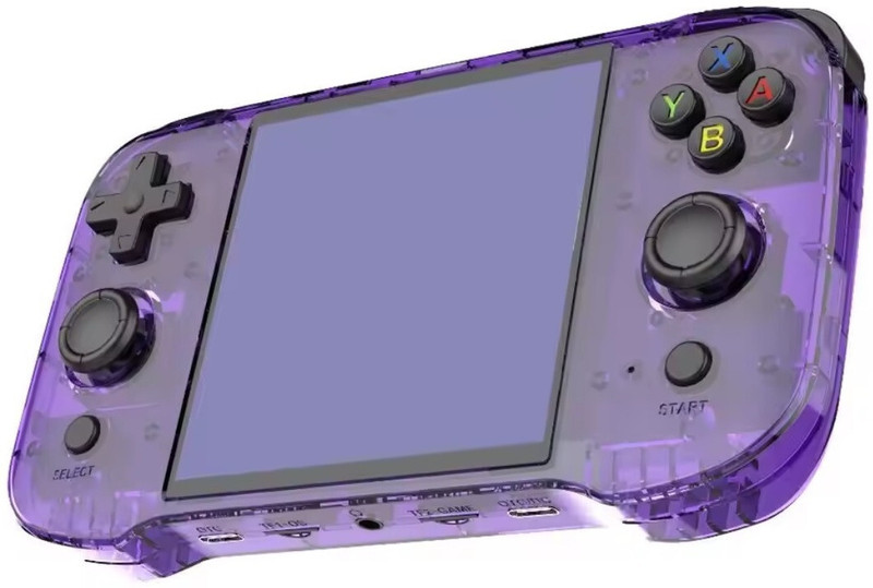 HG WORLD Retro R46s With 32 GB+64 GB TF Card Handheld Gaming Console For Pocket Game Box 4 inch IPS Screen RK3566 Rechargeable Battery Handheld Console VideoGame 64 GB with 8000+Preinstall Video Game Handheld, BestGift All Age GTA, God of War Game Supported(Purple, Mini Video Game for Kids & Modern