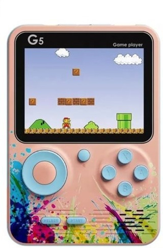 Like Star G5 Handheld Game Console 500 in 1 Colorful Game for Kids Super Contra-(2/6/7) with Super Mario Like (Bros/Brose3/6/9/10/14)Super Contra Like(2/6/7) Total 500 Games(Blue, Grey)