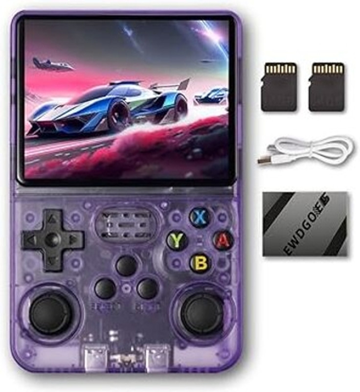 Confiavel R36S Gaming Console 64+32 GB with GTA Vice City, Tekken Dark Resurrection, MOTO GP, Ben 10, WWE Smackdown, Need for Speed 3(Purple)