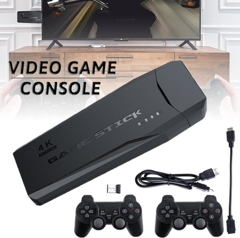 4K HD TV Video Game 2.4G Wireless Game Stick With 2 Wireless Controller_03 5th Anniversary Edition(Code in the Box - for PC)