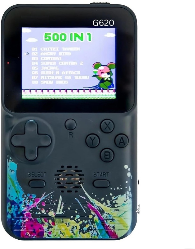 HG WORLD Retro Gameboy G620 Classic VideoGames Portable Handheld PocketConsole,3.5"Screen NA GB with Super Contra & Many More Games(Black, 500+ Games, PS5,Xbox,game stick 4k,PS3,PS4,Nintendo Switch,PVP,PS1,PSP for videogame hand tv)