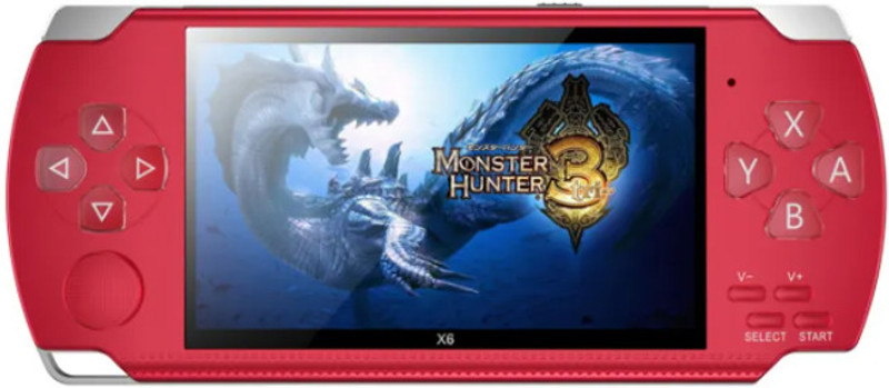 GLOWISH HANDHELD GAME PLAYER WITH E-BOOK SUPPORT CAMERA INCLUDED 4 GB with 10000 GAMES, TEKKEN 3, ACTION, Racing games, Shooting, Arcade(Multicolor)