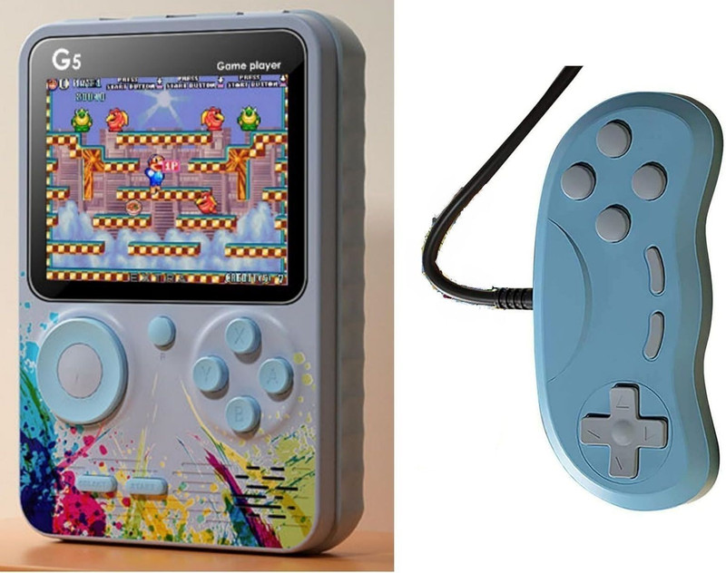 HG WORLD Retro S10 Gamepad gaming console forPortableStyle Pocket GameBox Handheld Gaming 3.5TFT Screen Rechargeable Battery handheld console Hand video game for tv 128MB GB with 520+Preinstall video game handheld,Best Gift All Ages Mario Game,Mortal Kombat(Black, Mini Video Game for Kids & Modern G
