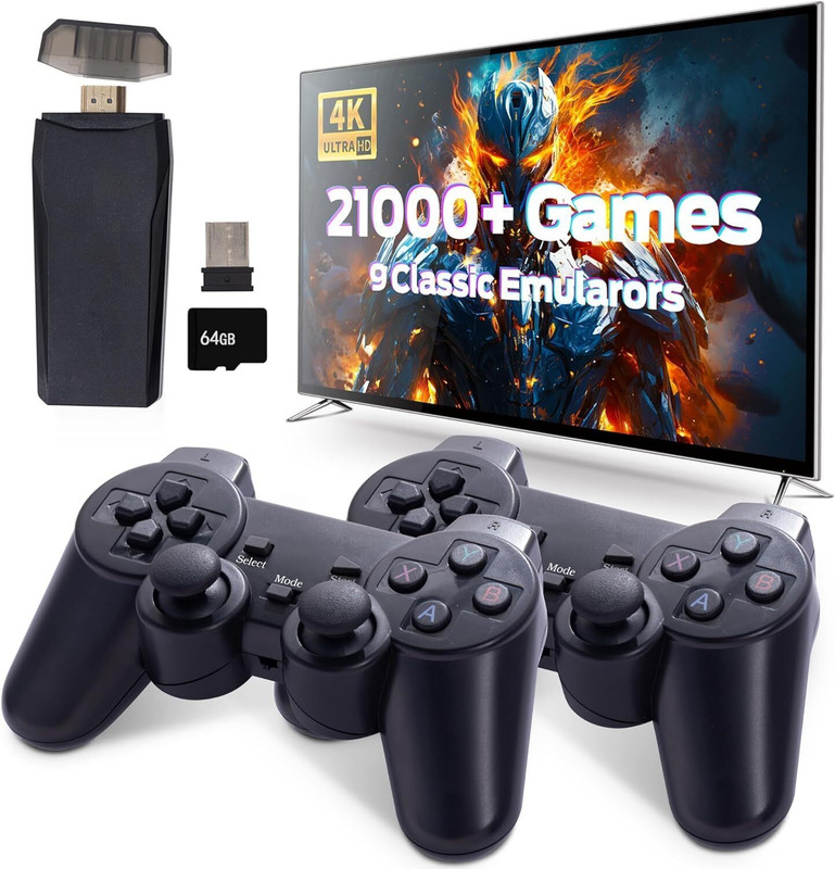 M22 Wireless Retro Game Console 30000+ Built-In Video Games 52 emulators Legacy Edition(Code in the Box - for PS4, PS3 & PS Vita)