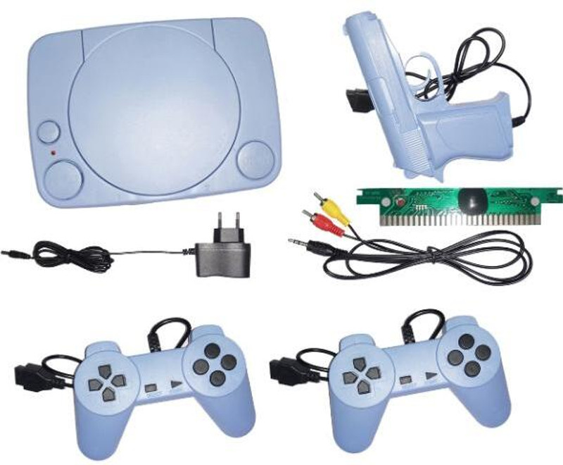 VK MART 4 in 1 Video Game Play Any Tv Video Gaming Play With Multi Player 1 Extra Chip NA GB with Contra, Super Mario Bros, F1 Race, Cricket Game(Mulitcolor)