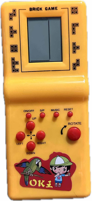 PTCMart Brick Video game Battery Operated & Amazing \best gift for Kids NA GB with brick game(Multicolor)