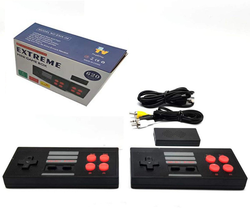 COUNTACH HD Retro 4K Game Extreme Mini Plug and Play Wireless Game Box in-built 620 Games 1 GB with 620 Games like contra, mario, cricket, football etc.(Multicolor)