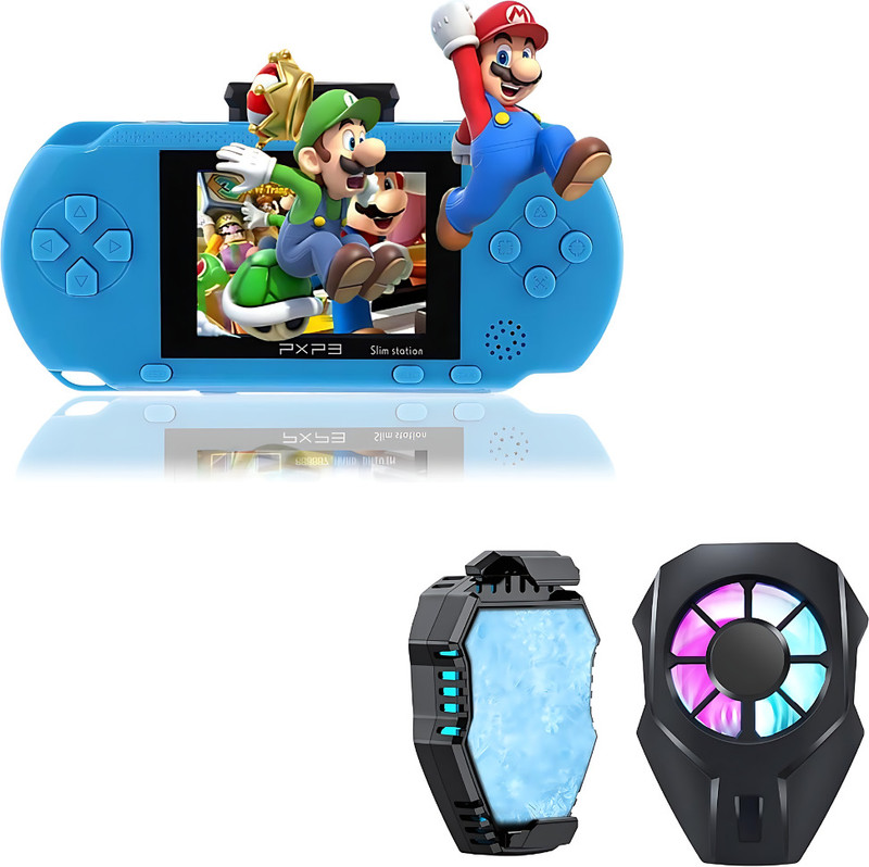 Elevea Combo C170 Video Game Gaming Console & Mobile Cooling Fan - 15 Years Warranty 8 GB with Classic Games(Multicolor)