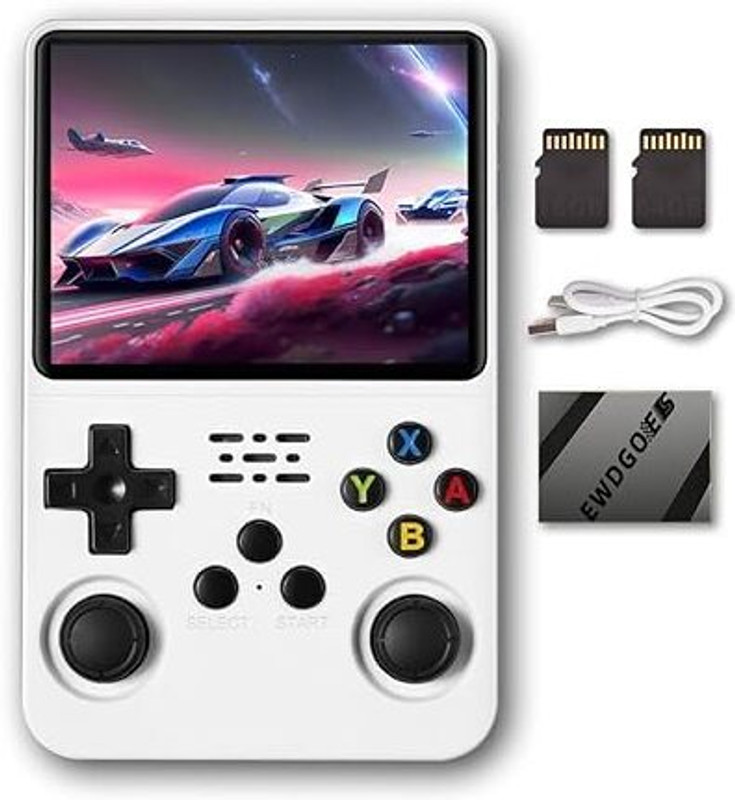 EXtreme R36S Retro15K+ Classic Video Games Portable Handheld Pocket Console,3.5" Screen 64 GB with Yes(Black)