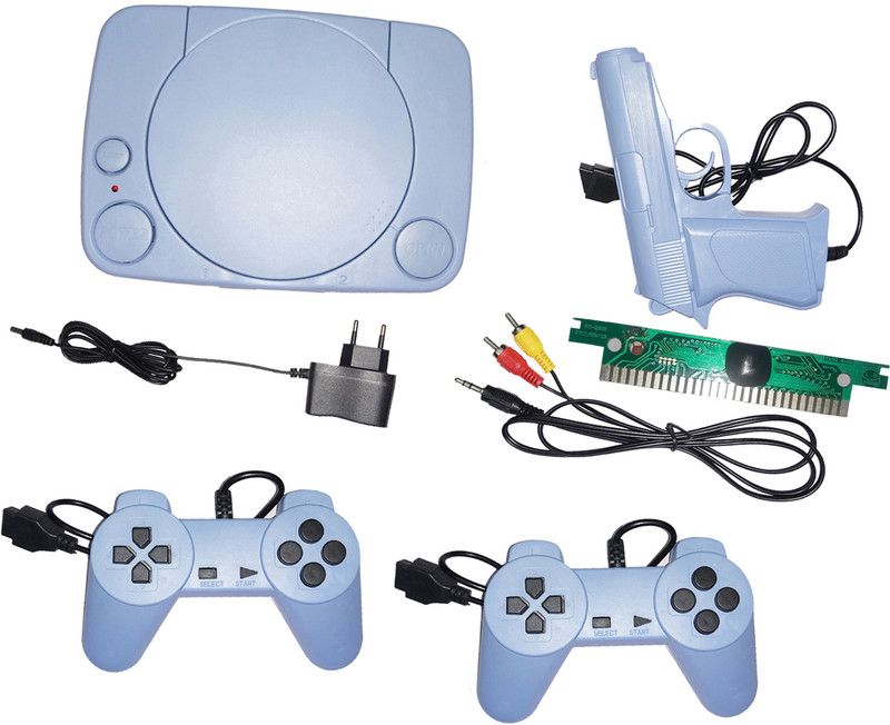 Nouveau Kids Video Tv Game With Trendy Inbuitl Game Contra Many More With 1 Extra Chip NA GB with Contra, Super Mario Bros, Duck Hunt, F1(Multicolor)