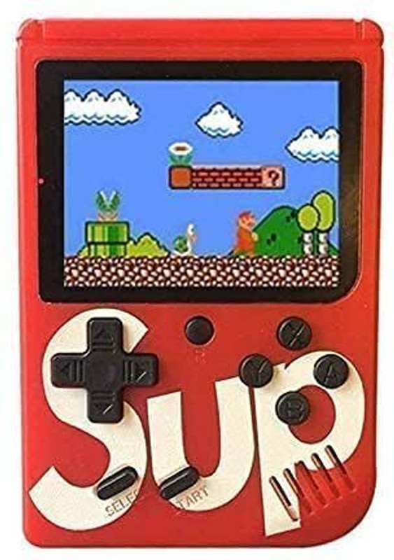CHG New game console best handheld game system SUP gamebox 400 in 1 Games Retro Gam 1 GB with 400(Red)