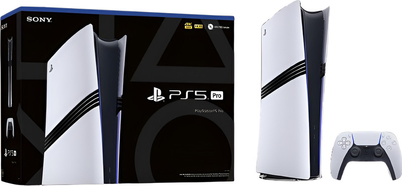Playstation Sony PS5 Pro 2TB SSD Gaming Console Play Station 5–The Ultimate Built True Gamer Visual Internal Storage (Ultra-Fast) 2000 GB with Dynamic Haptic Feedback, Digital Edition, Trusted by ps 5 sony, ps5 slim Fans(Matte White with Black Finish, Unmatched Performance, Next-Gen ps5 console, Lov