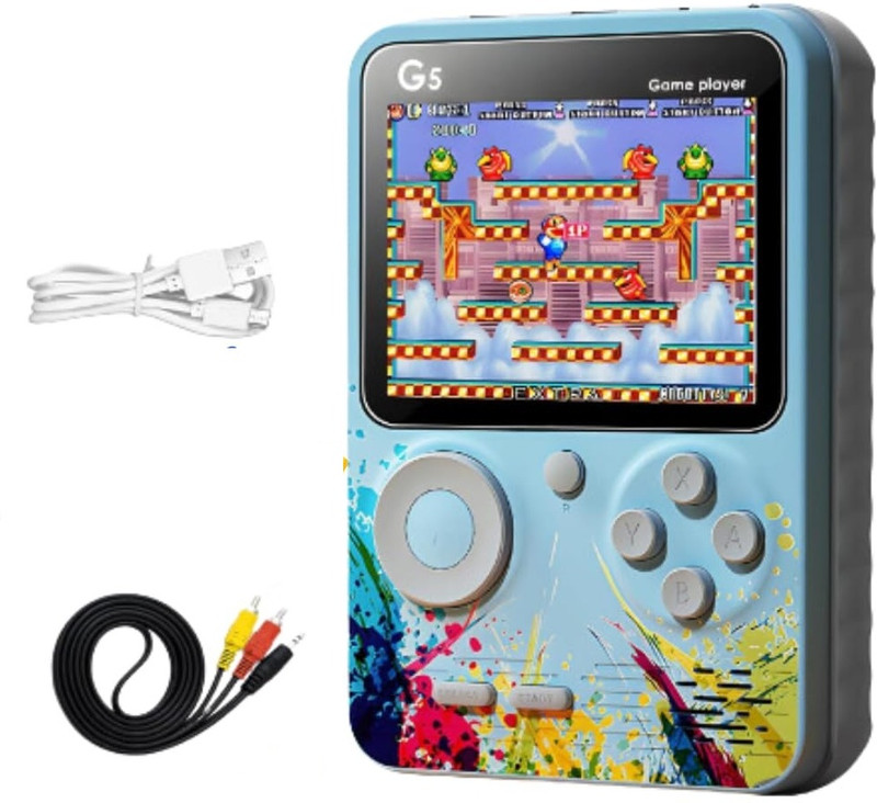 CHG G5 Game Key Parsing Handheld Game Player, 5-inch Display, AV Output 0.12 GB with 500(Multicolor)