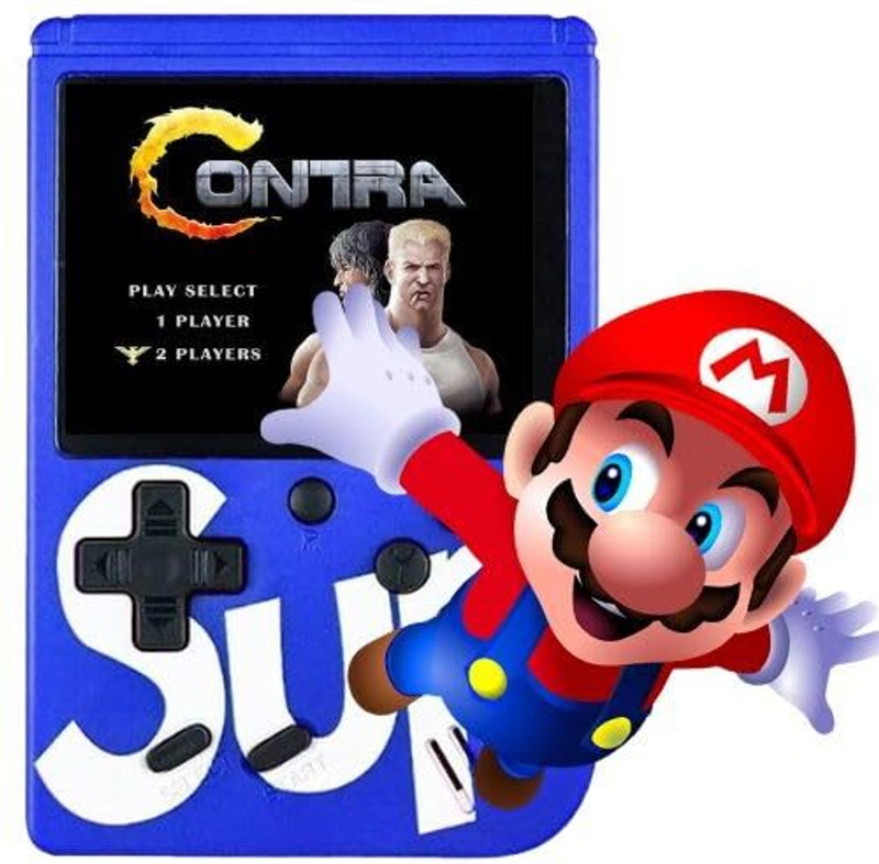 LOPAZ SUP Handheld Game Console,Classic Retro Video Gaming Player Sup 8 GB with Mario/Super Mario/DR Mario/Contra/Turtles and other 400 Games(Multicolor)