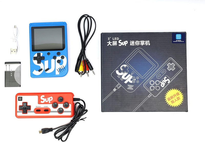 FunNstyle 400-in-1 Retro Handheld Game Console – TV Video Gaming Box with 2 Player Support 1 GB with 100+(Multicolor)