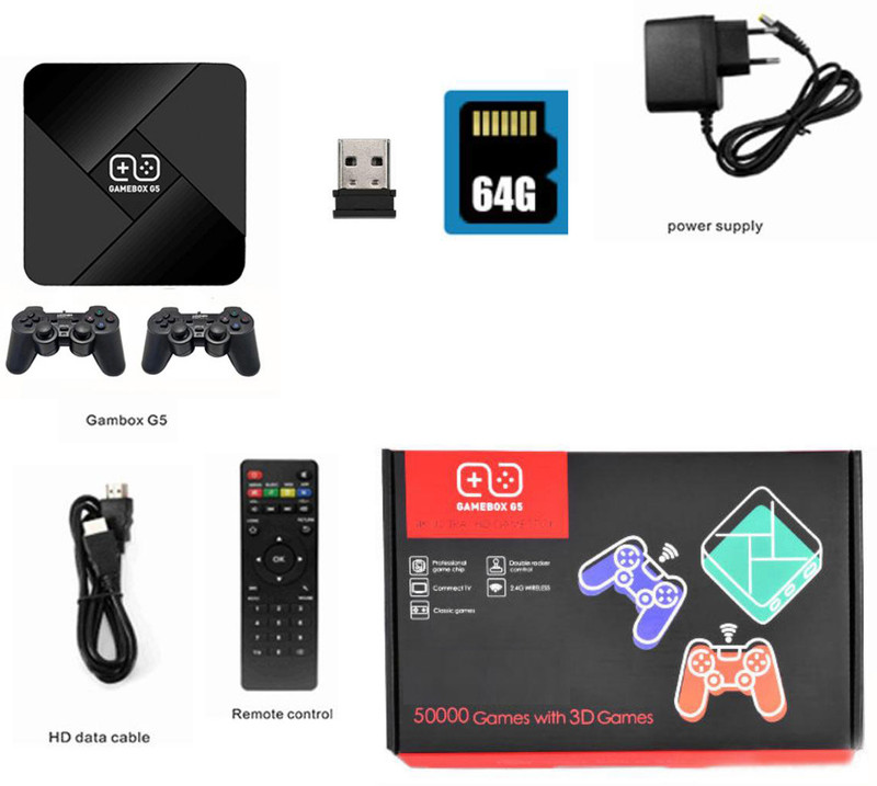 COUNTACH 1 Gaming Console G5 With 5600 Games For Smart Tv Limited 4K GAMES 64 GB with Super Mario, Crash, GTA, Zelda, Sonic, Donkey Kong, Street Fighter(Multicolor)