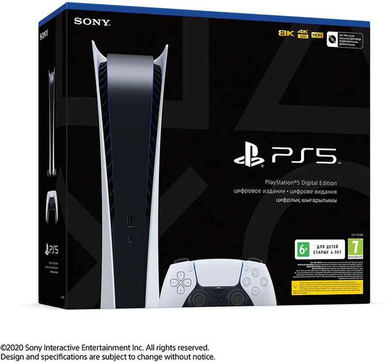 SONY PS5 Digital Edition (CFI-2116B01Y) 825 GB with Astro’S Playroom(White)