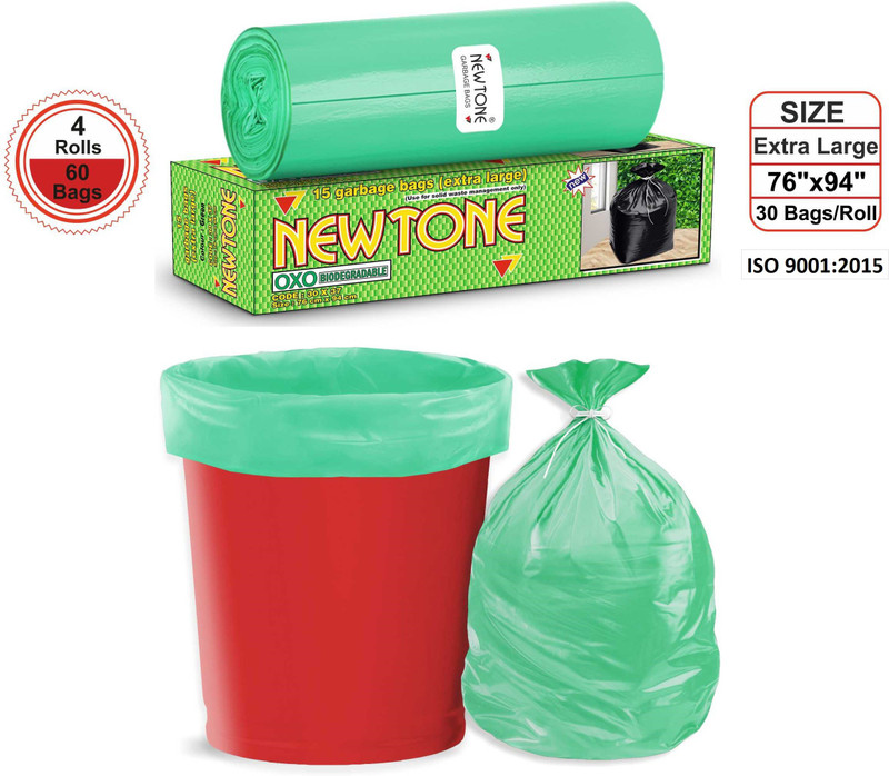 newtone Premium OXO Biodegradable Garbage Bags Size 76 cm x 94 cm...