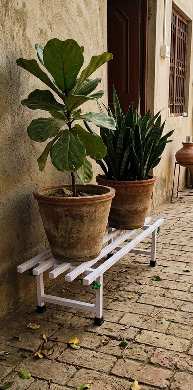 abivon heavy-duty iron heavy planters while protecting your floors from scratches Garden Gnome(Height: 20 cm)