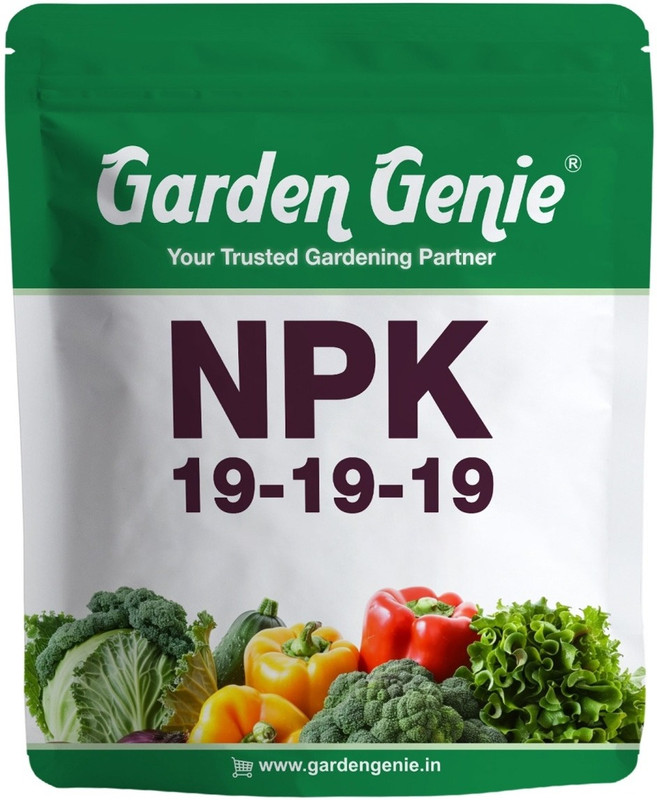 Garden Genie NPK 19 19 19 Fertilizer For Plants I 100% Water Soluble Garden Mulch(Green 0.38 kg)